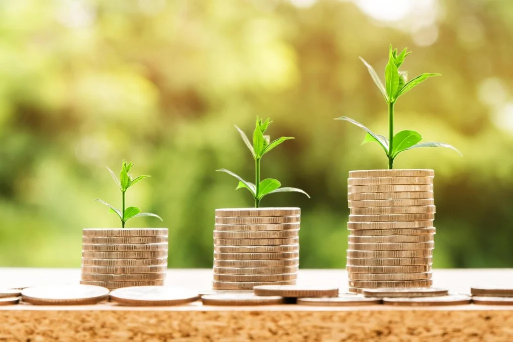 AI tools automating passive income with digital charts showing financial growth in 2025